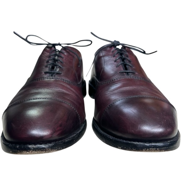 Allen Edmonds Park Avenue Cap-toe Leather Oxford Dress Shoe. Size 10D. Burgundy - Picture 2 of 11